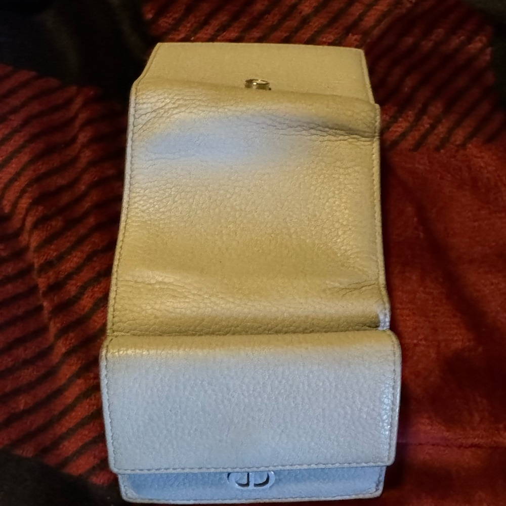 Dior Blue and Gray Leather Wallet - Picture 4 of 11